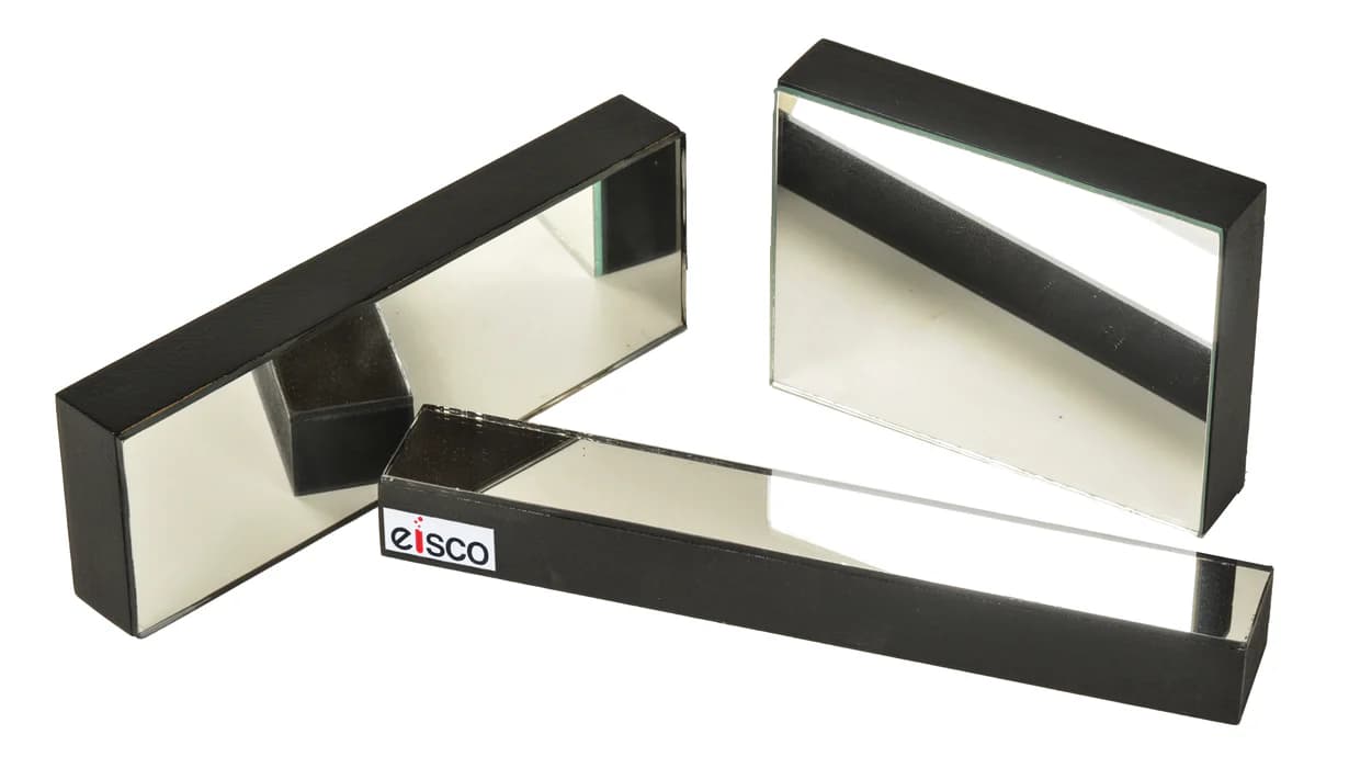 Espejo Plano Montado de Vidrio 75X50 Mm