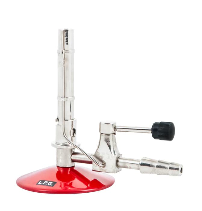 Mechero Bunsen con Llama Piloto para Gas Propano, Tubo Niquelado 100 Mm - imagen 2