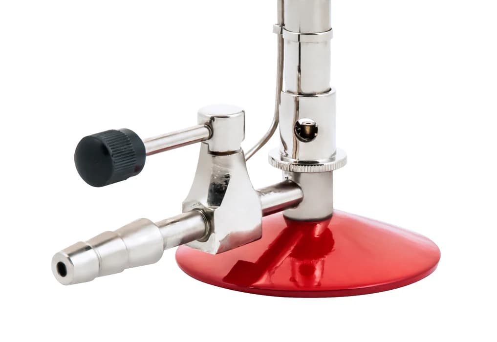 Mechero Bunsen con Llama Piloto para Gas Propano, Tubo Niquelado 100 Mm - imagen 5