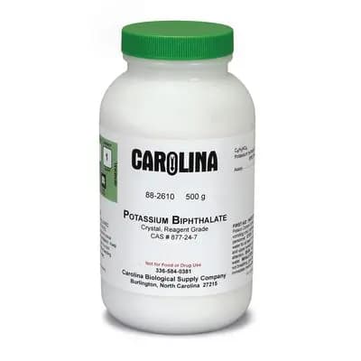 Biftalato de potasio (KHP), cristal, grado reactivo, 500 g