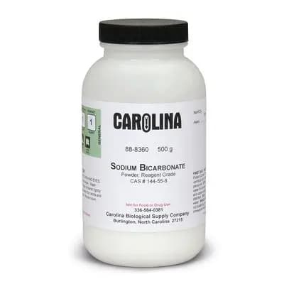 Bicarbonato de sodio, en polvo, grado reactivo, 500 g