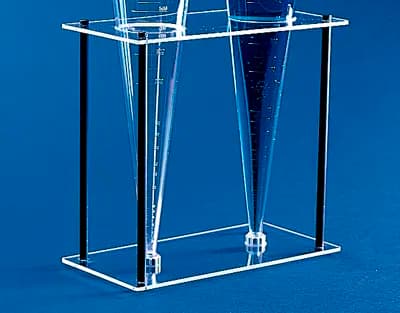 Soporte para 2 conos Imhoff, PMMA - imagen 1