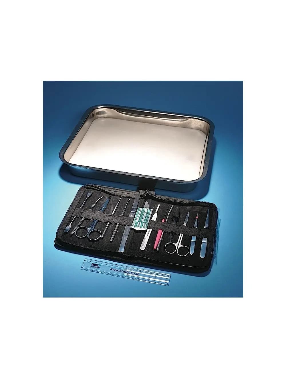 Juego Deluxe de Instrumentos de Disección con Bandeja 14 Piezas