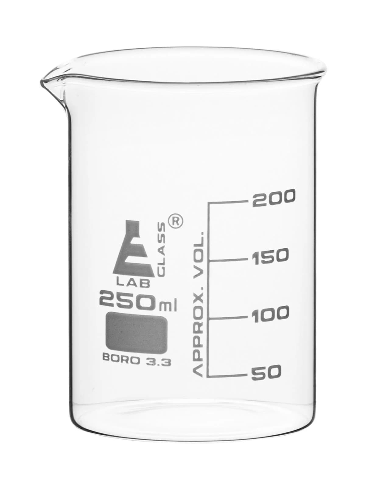 Vaso de Precipitados 250 ml Borosilicato 3.3 - imagen 1