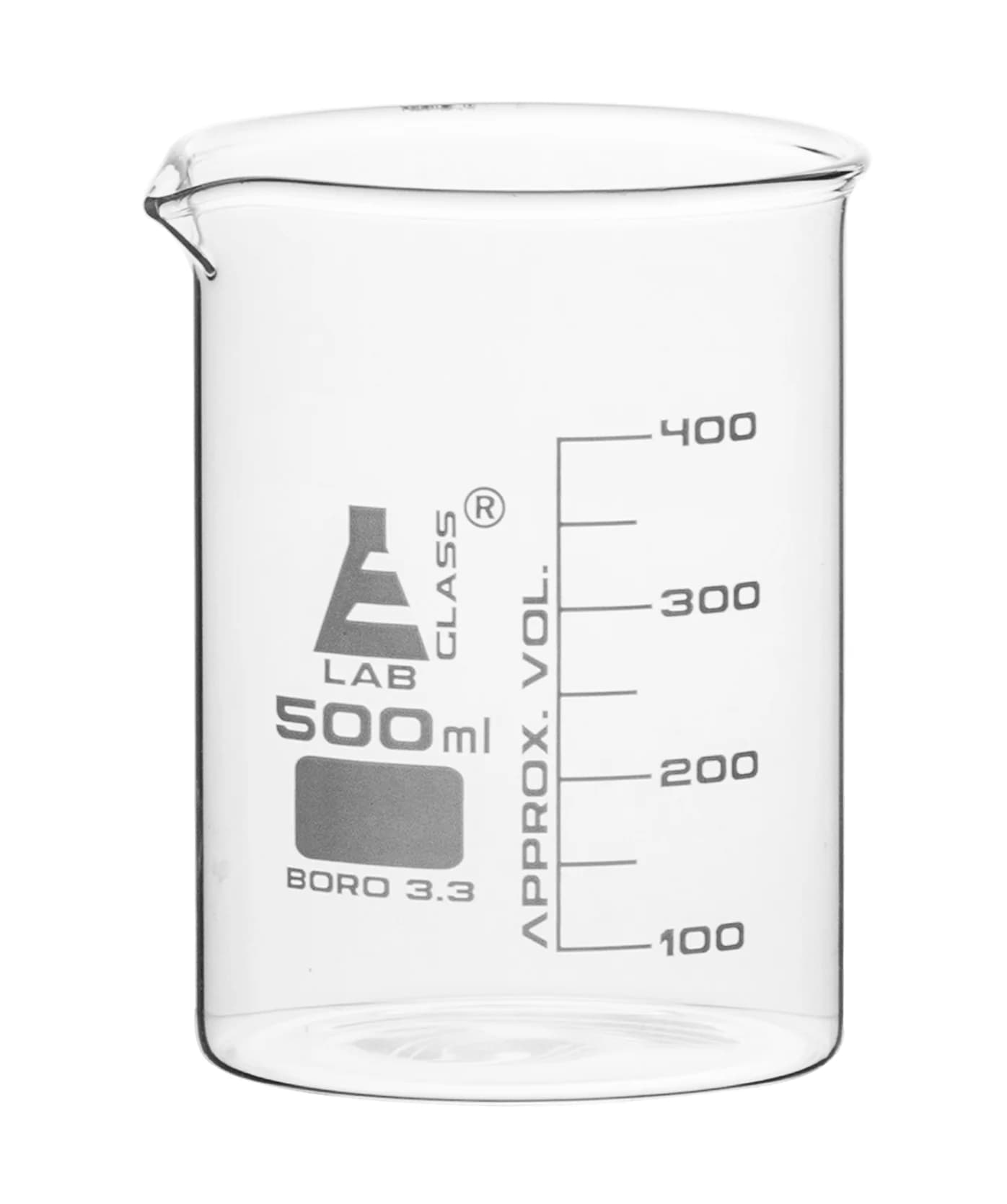 Vaso de Precipitados de Vidrio Borosilicato 500 ml Forma Baja - imagen 1