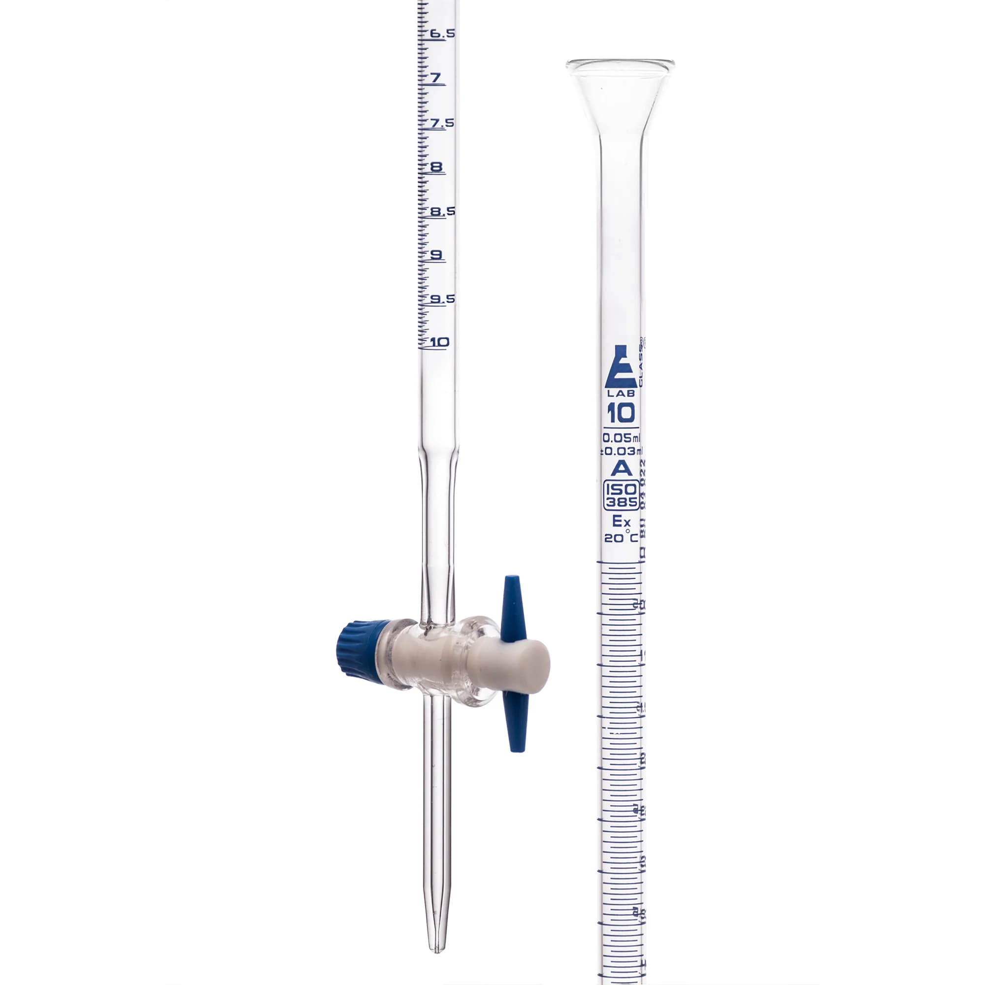 Bureta 10 ml Clase A con Llave Ptfe - imagen 1