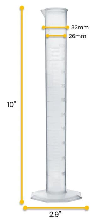 Probeta Graduada 100 ml Clase A Tpx - imagen 2