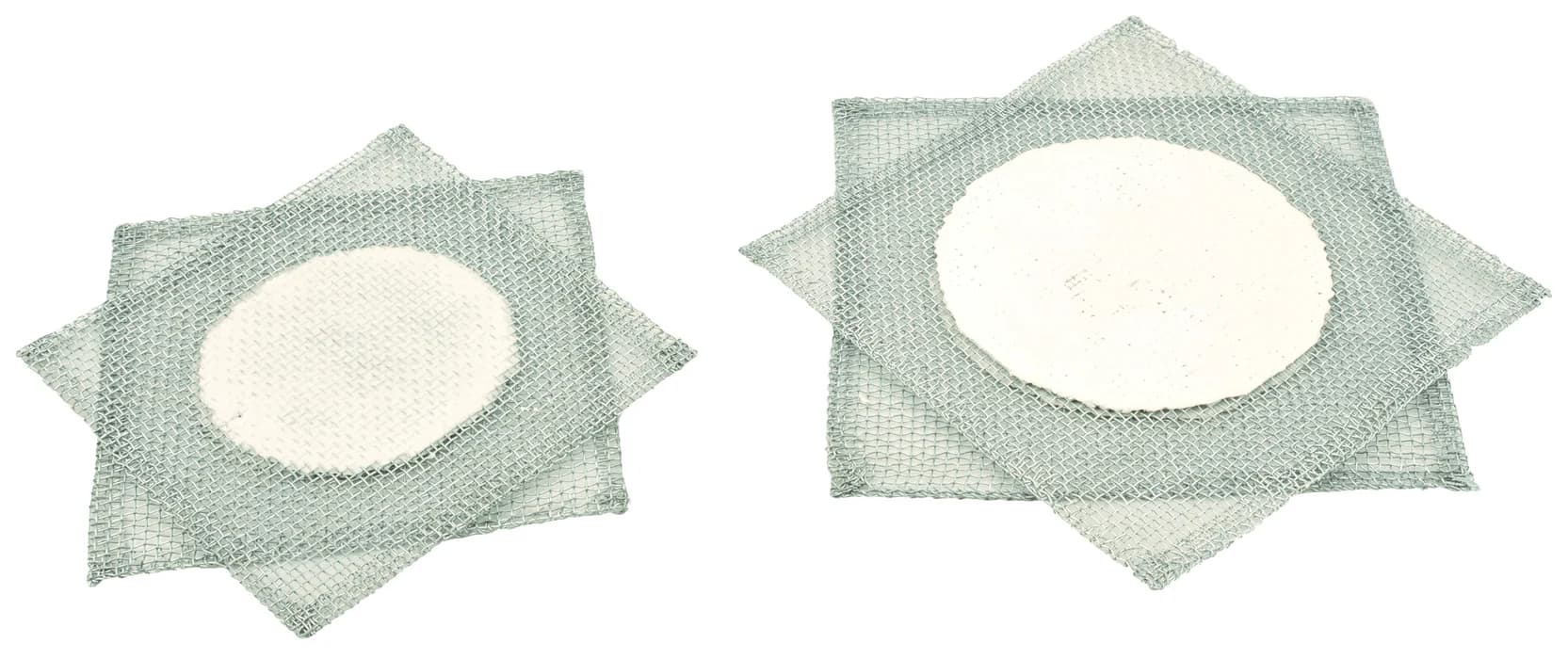 Malla de Acero Inoxidable con Centro Cerámico 15X15 Cm - imagen 2