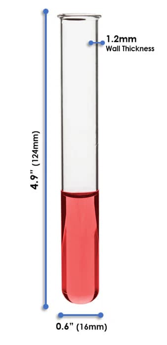 Tubo de ensayo 15 ml Vidrio Borosilicato 3.3 | Unidad / Pack X48 / X100 - imagen 4