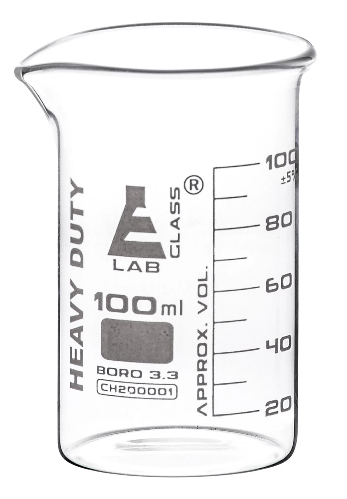 Vaso de Precipitados 100 ml Alta Resistencia Vidrio Borosilicato 3.3 - imagen 1