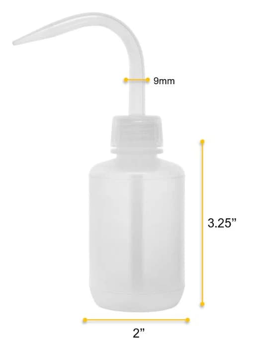 Botella Lavadora de Ldpe 250 ml Cuello Estrecho A Prueba de Fugas - imagen 5