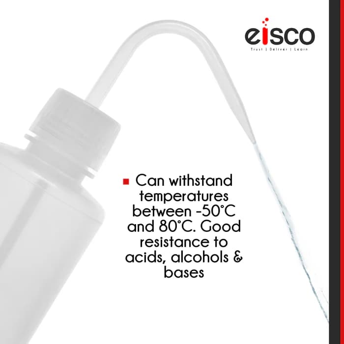 Botella Lavadora de Ldpe 250 ml Cuello Estrecho A Prueba de Fugas - imagen 3