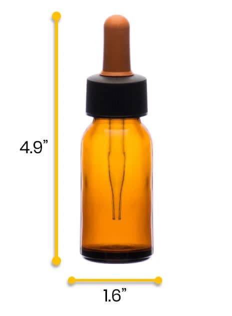 Frasco Gotero de Vidrio Ámbar 60 ml con Cuentagotas de Vidrio - imagen 3
