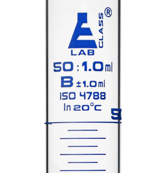 Probeta Graduada de Vidrio Borosilicato 50 ml Clase B Base Hexagonal - imagen 2