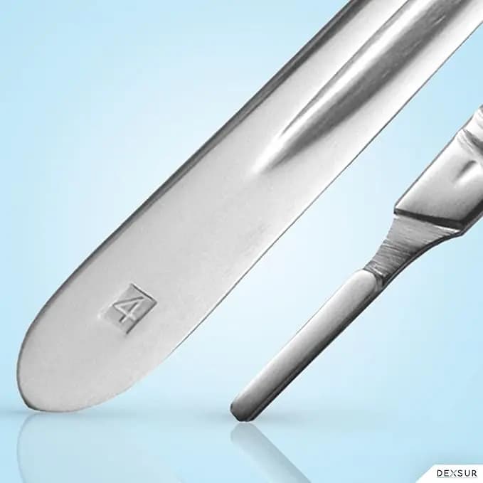 Mango de bisturí nº 4 de acero inoxidable - imagen 3