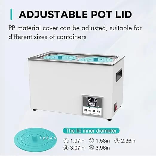 Baño de agua digital de laboratorio 6 L - imagen 4