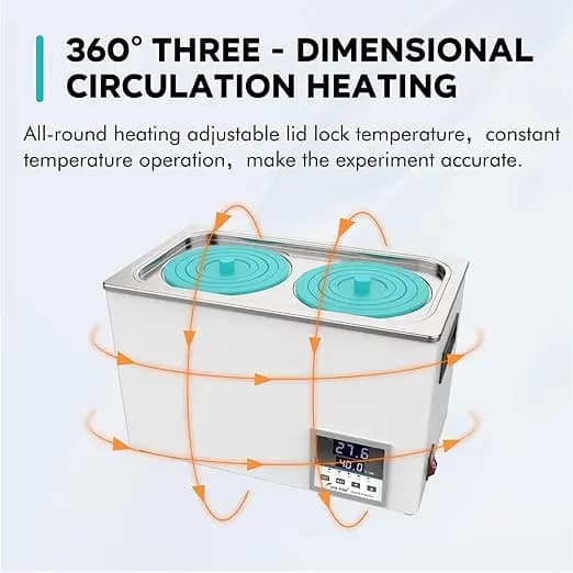 Baño de agua digital de laboratorio 6 L - imagen 3
