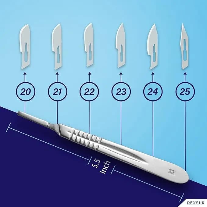 Mango de bisturí nº 4 de acero inoxidable - imagen 2