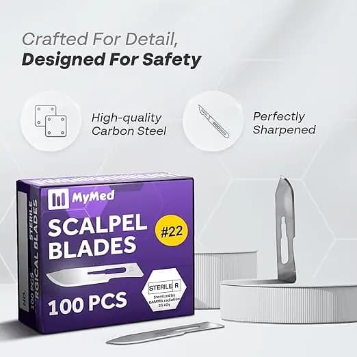 Cuchillas de bisturí desechables nº 22, caja de 100 unidades - imagen 5
