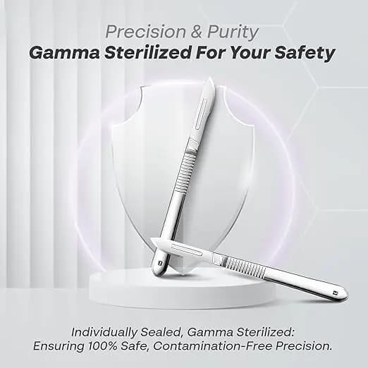 Cuchillas de bisturí desechables nº 22, caja de 100 unidades - imagen 3