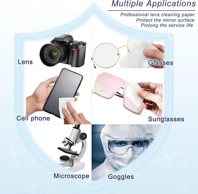Papel de limpieza para lentes de cámara, paquete - imagen 3
