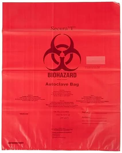 Bolsas rojas de riesgo biológico autoclavables 48 x 61 cm - imagen 1