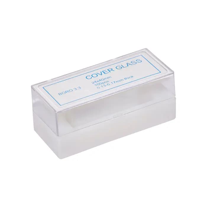 Cubreobjetos de vidrio 24 x 40 mm, grosor 0,13–0,17 mm - imagen 2