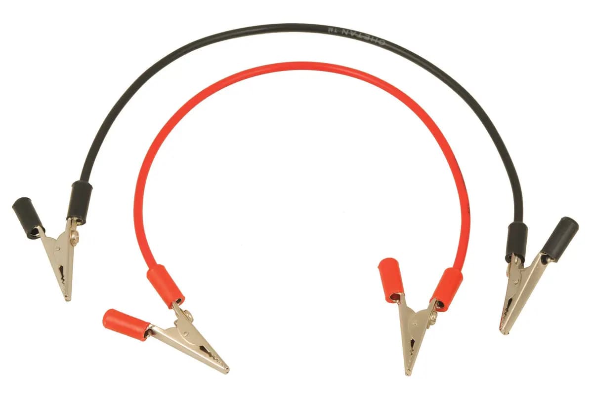 Cable de Conexión Pinzas de Cocodrilo 500 mm Rojo - imagen 1