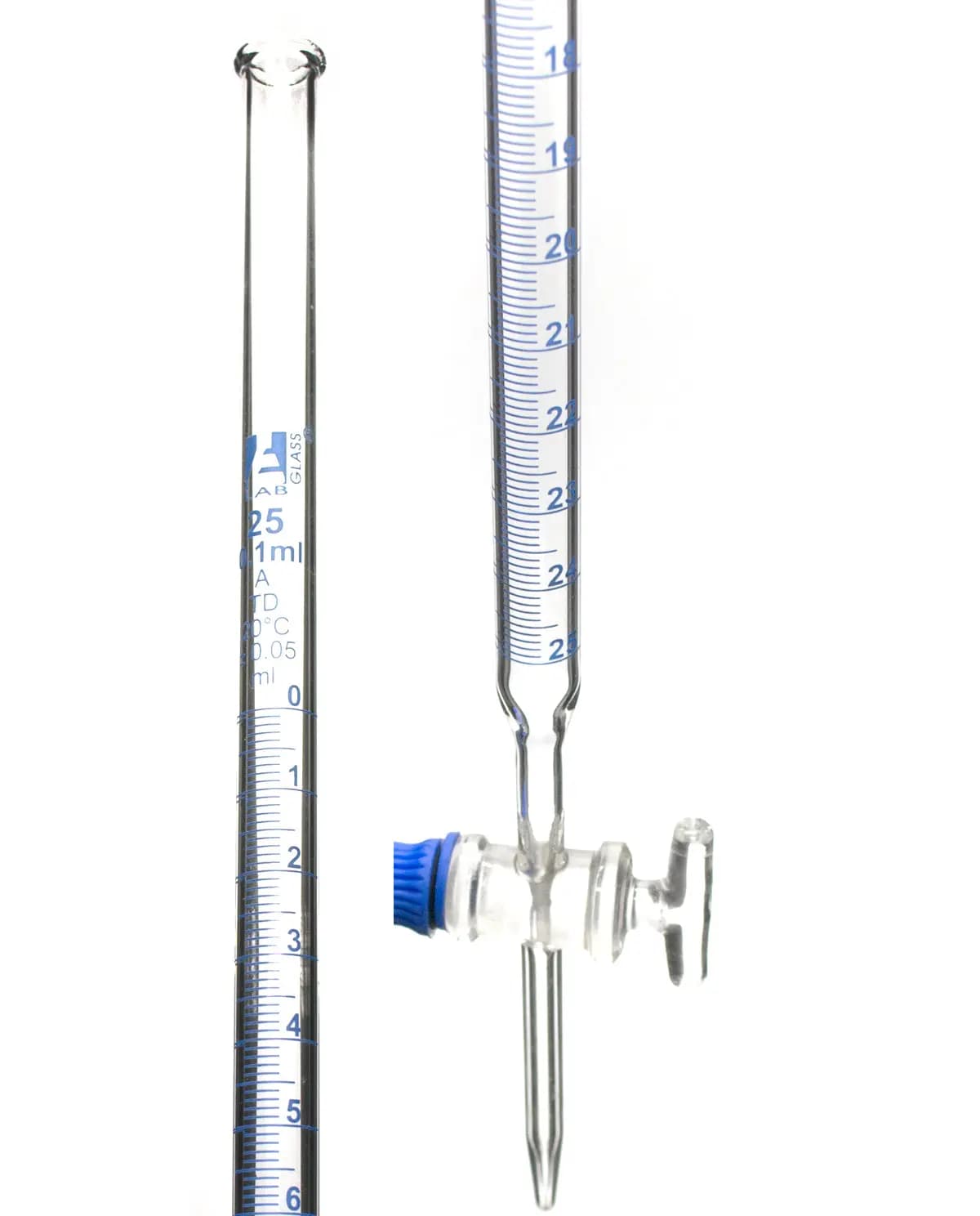 Bureta de 25 mL Clase a Llave de Fridio Lisa - imagen 1