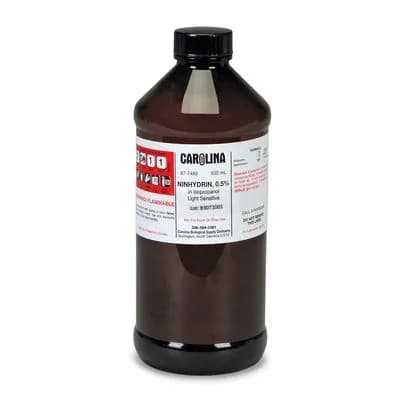 Ninhidrina al 0,5% en isopropanol, grado de laboratorio, 500 mL - imagen 1