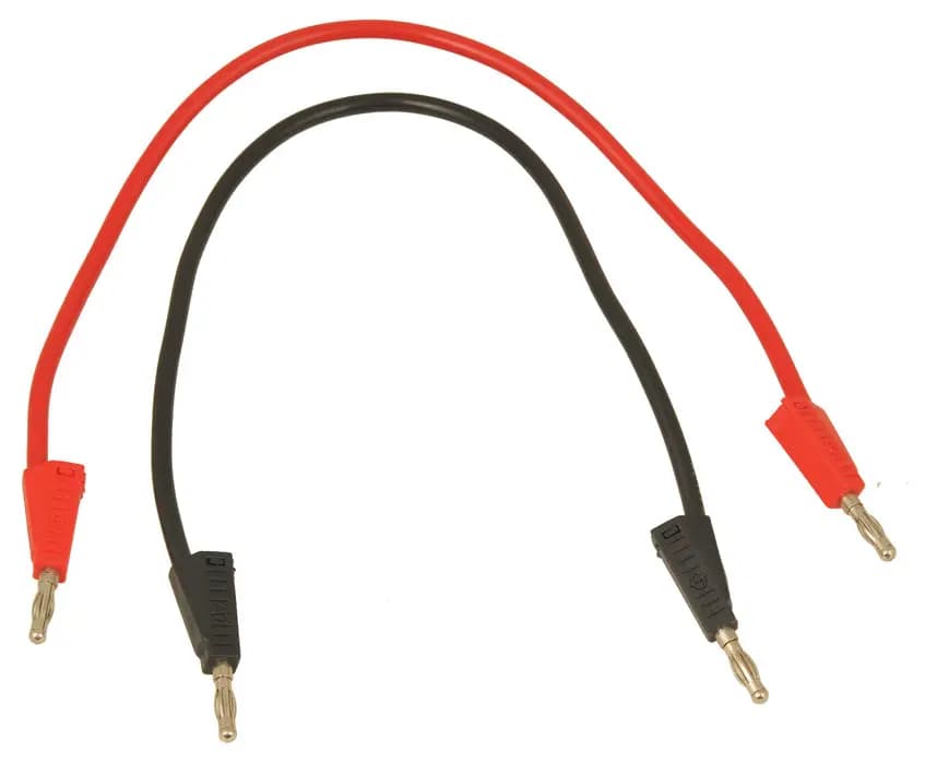 Cables de conexión de 4 mm color rojo