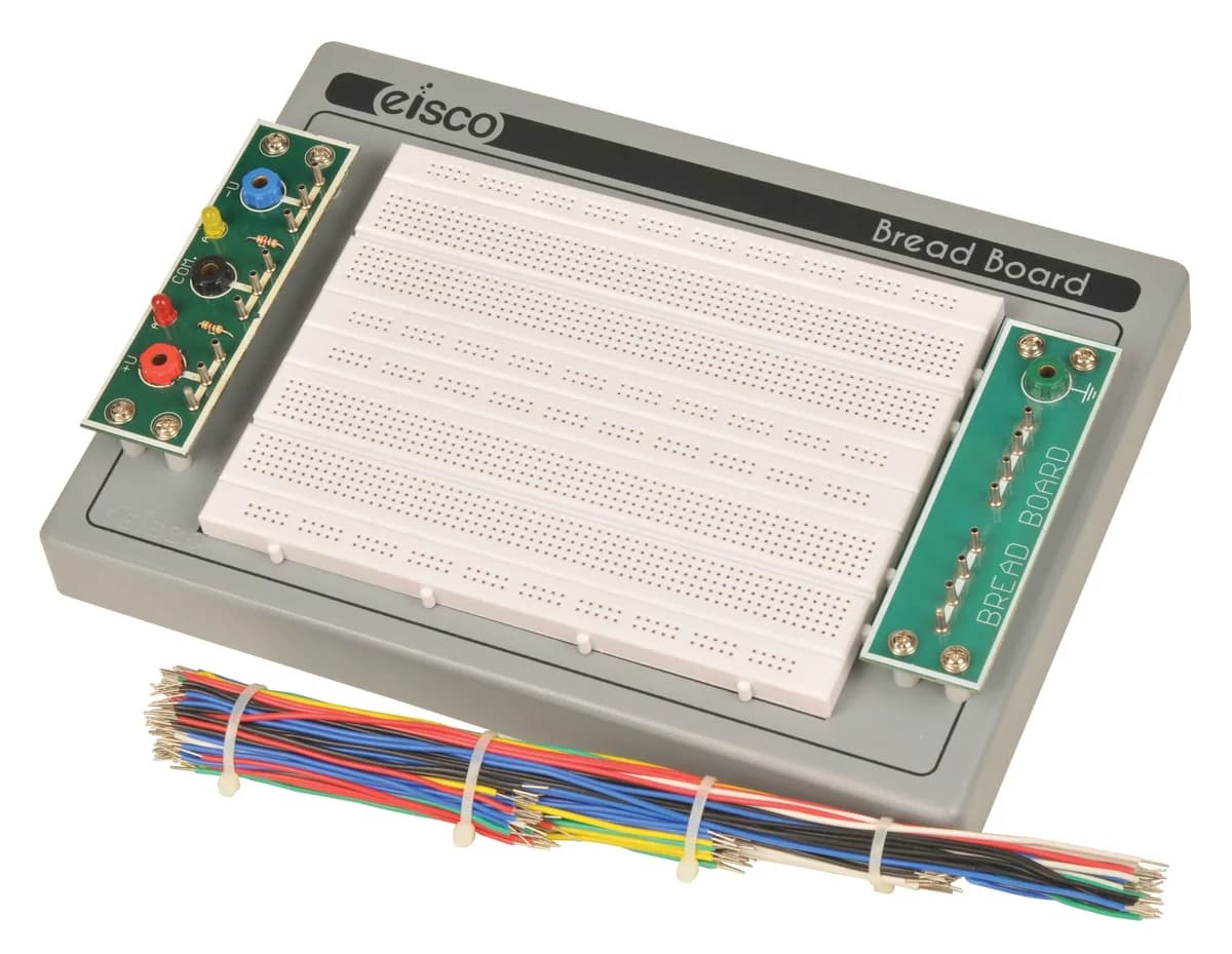 Placa de pruebas con 1600 puntos y juego de 150 cables de conexión - imagen 1