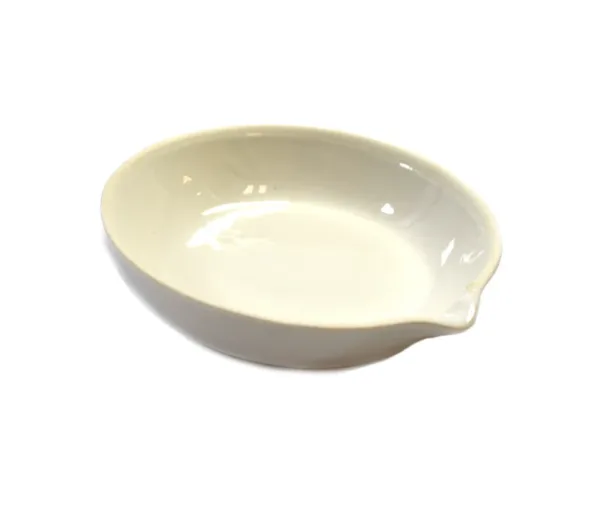 Cápsula de evaporación de porcelana 50 ml con pico para laboratorio