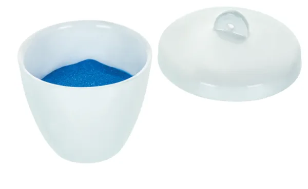 Crisol de porcelana forma alta 50 ml para laboratorio