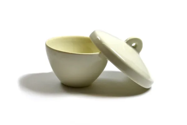 Crisol de porcelana con tapa 30 ml forma baja para laboratorio