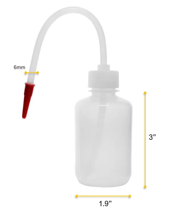 Botella de Lavado Económica 500 ml con Tubo Flexible – Polietileno - Imagen 4