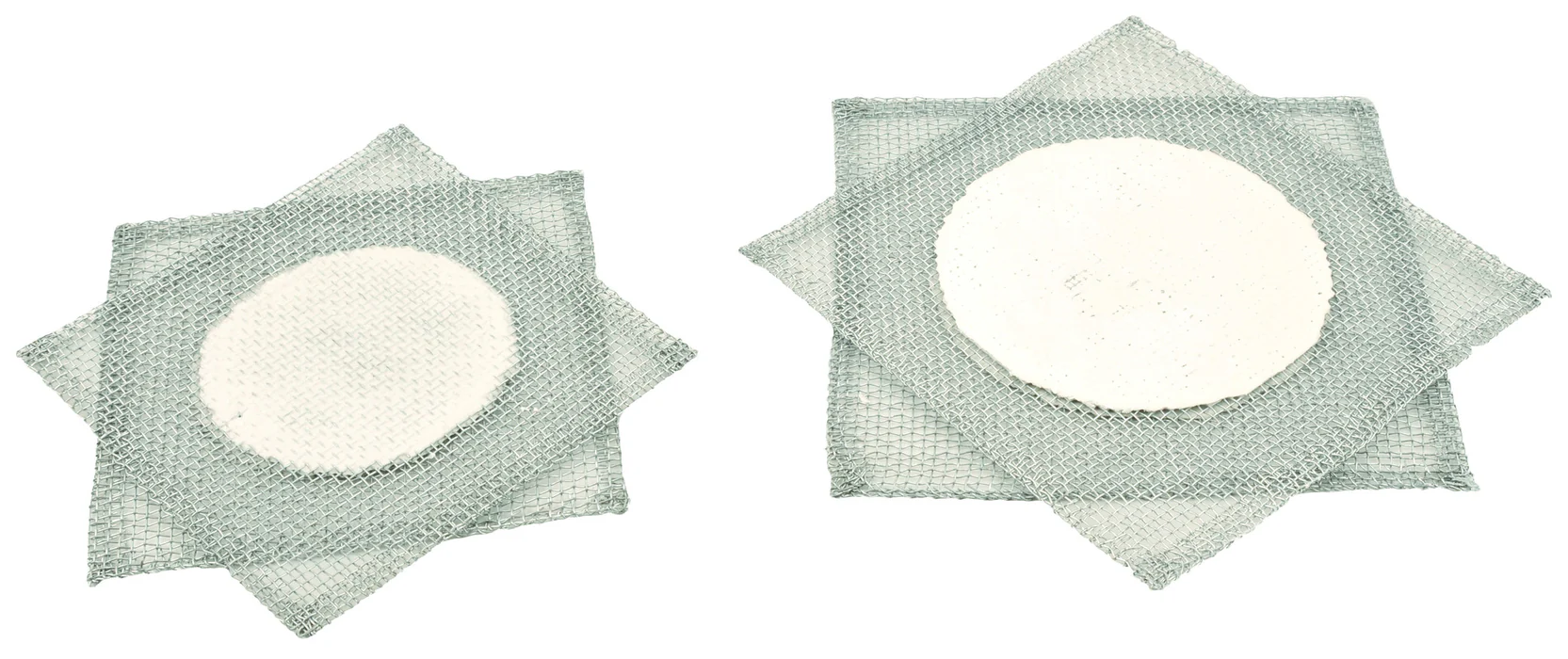 Malla de Acero Inoxidable con Centro Cerámico 15X15 Cm - Imagen 2