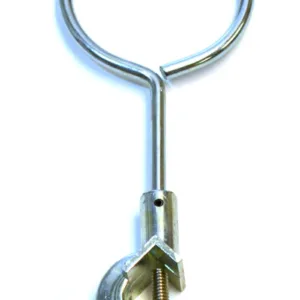 Anillo con abrazadera de 7,5 cm y cabeza de buje para laboratorio