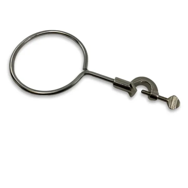 Anillo de soporte de 10 cm con cabezal integrado de acero enchapado