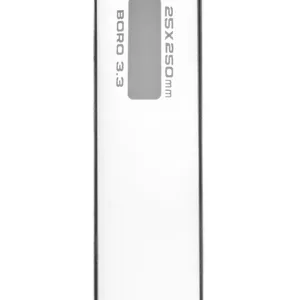 Tubos de ensayo de vidrio 85 ml 25×250 mm con borde para laboratorio