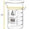 Vaso de Precipitados 100 ml Alta Resistencia Vidrio Borosilicato 3.3 - Imagen 2