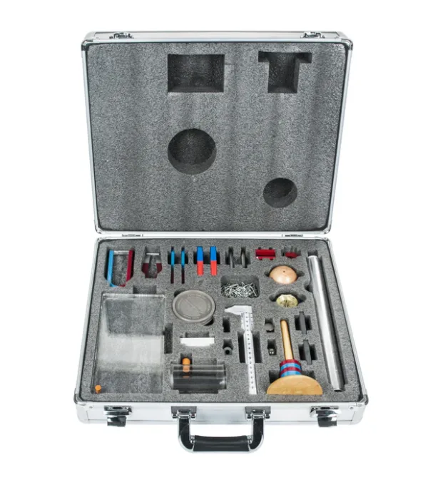 Kit magnético de física con 18 piezas y guía de 7 experimentos
