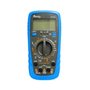 Multímetro digital MTQ444 3.5 dígitos con pantalla LCD y funciones de medición eléctrica