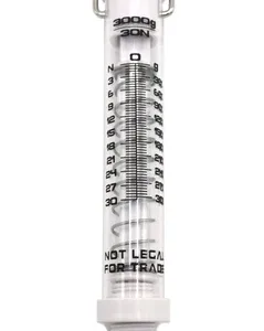 Balanza de empuje y tracción 3kg 30N con tubo acrílico transparente y escala visible