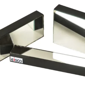 Espejo plano montado de vidrio 75x50 mm para experimentos de óptica
