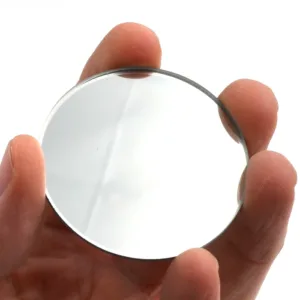 Espejo convexo de vidrio 50 mm para experimentos de óptica