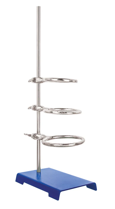 Soporte universal con base de 8x5 pulgadas y varilla de 23.6 pulgadas con 3 aros