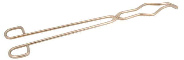 Pinza para crisol de acero inoxidable 30 cm tipo arco extra larga