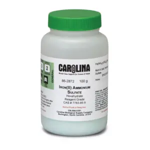 SULFATO DE HIERRO (lll) Frasco 100 g para laboratorio en Panamá