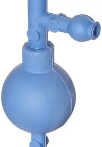 Llenador de pipetas azul de caucho natural de 35 ml